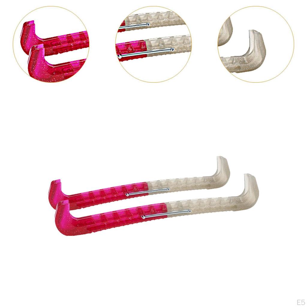 2 Pieces Figure Ice Skate Guards Hockey Blade Covers Fashion AntiSlip Protector for