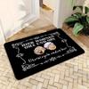 Hier Wohnen Oma German Grandparents Printed Welcome Door Mat Non-Slip Absorbent Machine Washable Rug for Home Decor