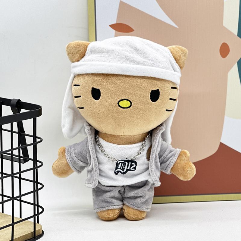 Hello Kitty Plush Toy Doll With Clothes Stuffed Soft Plush Animal Doll Decorative Accessories For Children Birthday Gifts