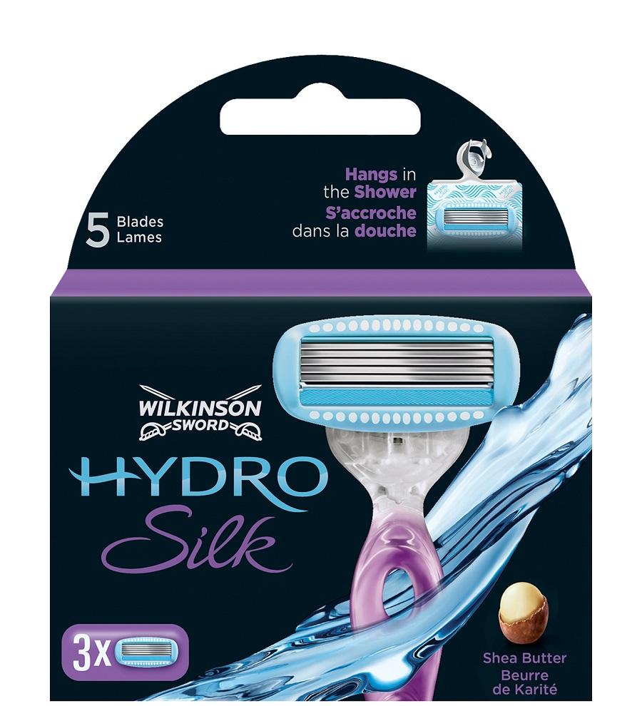 Wilkinson Sword Hydro Silk, Wymienne ostrze do maszynki dla kobiet, 3 sztuki