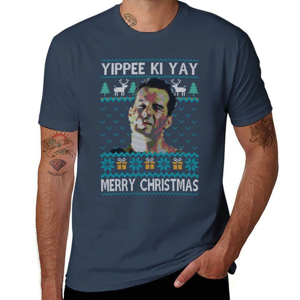 Yiippee Ki Christmas Tshirt Cotton T Shirts Unisex 100 T Shirt For Unisex 100 Percent Cotton Unisex T Shirt Luxury Tshirt