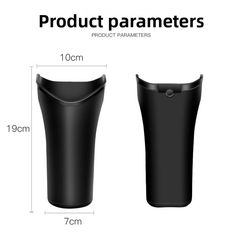 Multifunctional Car Umbrella Storage Bucket Black Plastic Holder Barrel with Hook Trash Storage Box Universal Auto Storage Tools