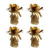4Pcs Golden Metallic Balloon Weights Holder Reusable Non-Slip Balloons Pendants Graduation Party Christmas Wedding Decoration