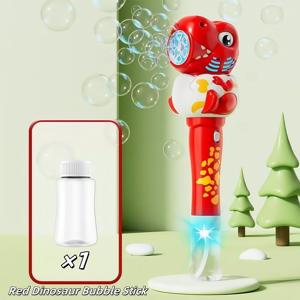Animation Dinosaur Giraffe Bubble Blowing Machine For Children, Fully Automatic Handheld Bubble Stick, Luminous Bubble Plaything