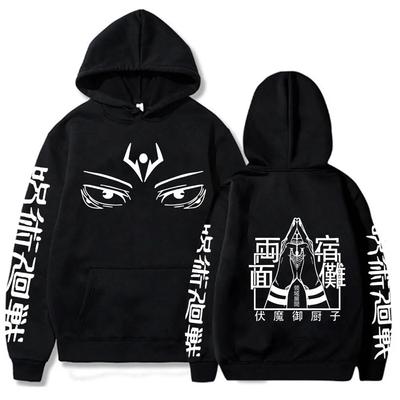 2022 New Anime Jujutsu Kaisen Itadori Yuji Ryomen Sukuna Eyes Hoodie Autumn Winter Men Women Long Sleeve Pullover Sweatshirt