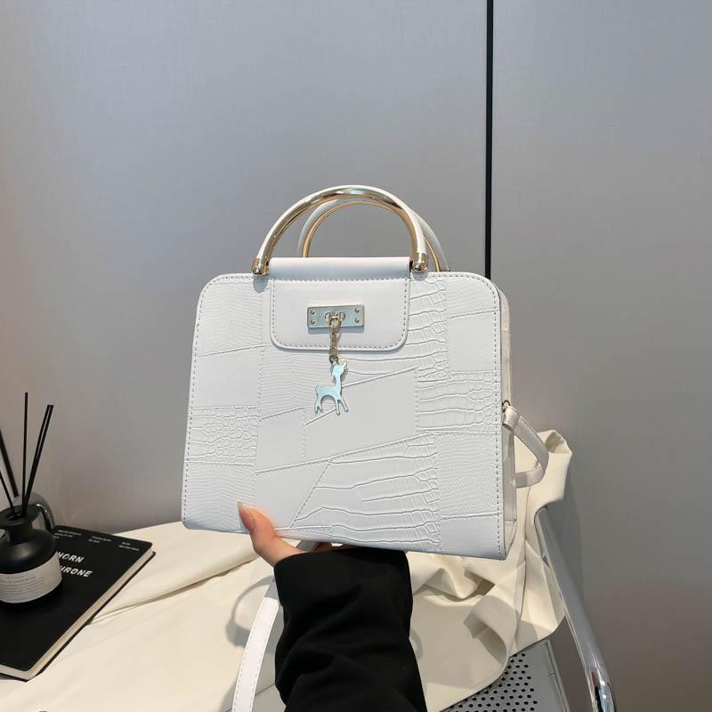 Premium Texture 2025 Spring New Women's Bag Solid Color Temperament Handbag Women's Messenger Bag Shoulder Bag Fashionable and Versatile