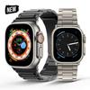 Titanium Men Strap for Apple Watch Ultra 2 49mm 9 8 7 6 5 4 Se 45mm 44mm Band For iWatch Series 10 46mm Ultra2 Luxury Bracelet