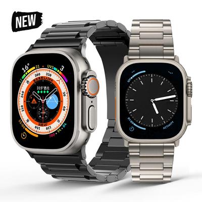 Titan Herren Armband für Apple Watch Ultra 2 49mm 9 8 7 6 5 4 se 45mm 44mm Band Für iWatch Series 10 46mm ultra2 Luxus Armband