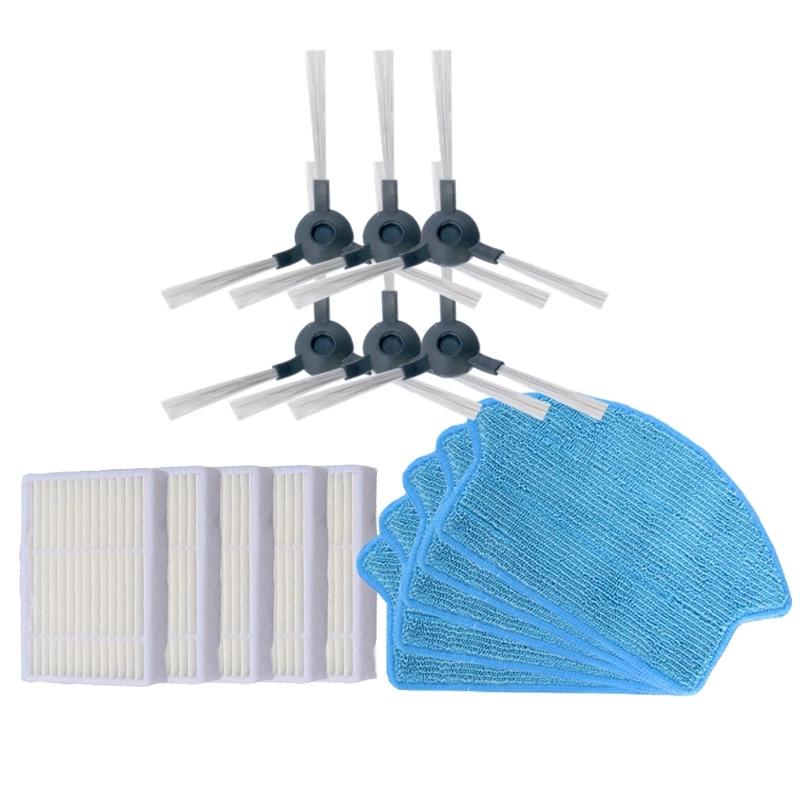 Vacuum Cleaner Hepa Filter Side Brush Mop Cloth Rags for Amibot Pure H2O BL608 Robotic Vacuum Cleaner Parts Brushes Accessories