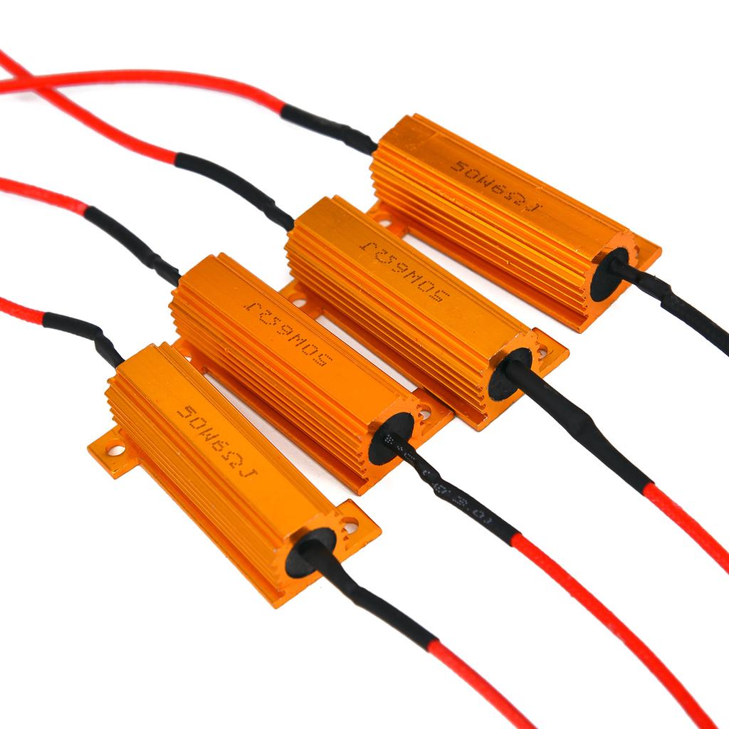 4Pcs Load Resistor 50W 6ohm Fix LED Bulb Hyper Flash Turn Signal Blinker Sales 4Pcs Load Resistor 50W 6ohm Fix LED Bulb Hyper Flash Turn Signal Blinker Sales