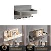 Magnetic Over Door Hook Rack With Antitheft Design For Entryway And Kitchen Storage