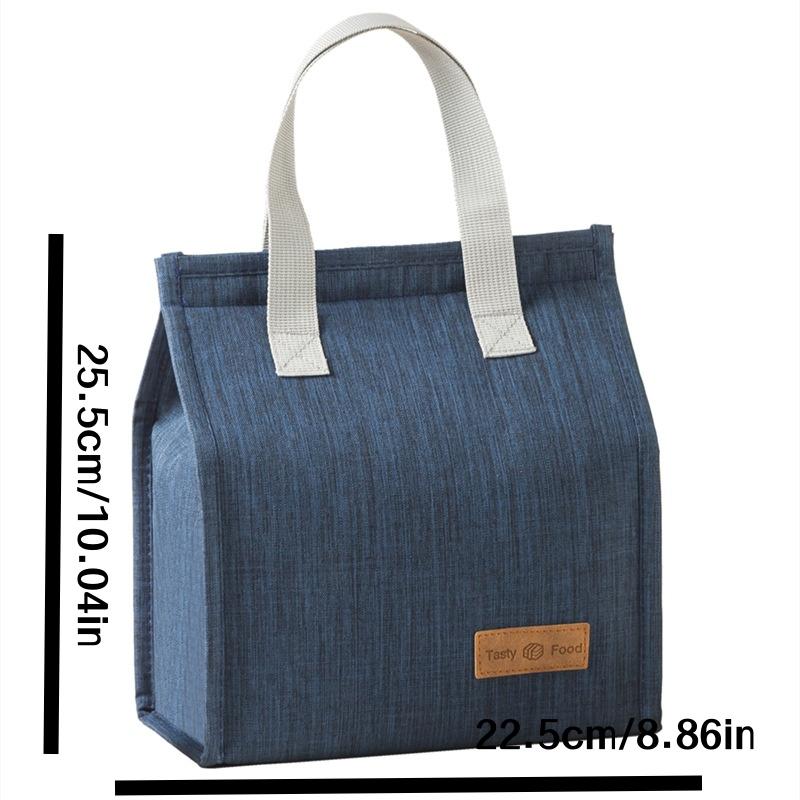 1/3Pcs Random Color Minimalist Lunch Bag Vertical Style Handheld Cationic Lunch Bag Insulated Bag Lunch Box Bag Large Capacity Lunch Bag Es