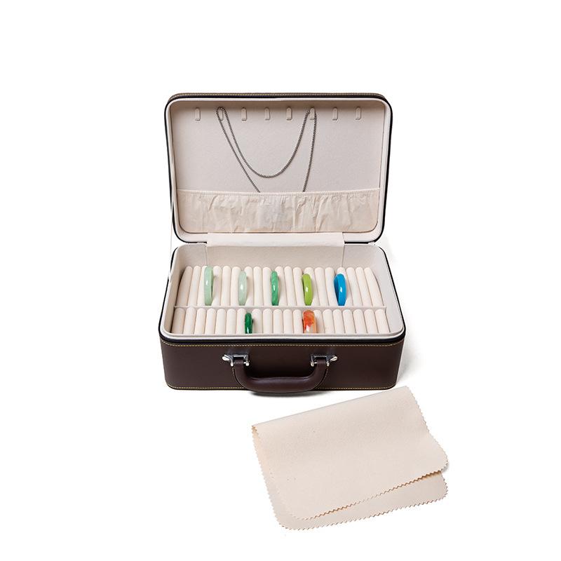 Storage Box Large Capacity Leather Bracelet Box Special Jadeite Jade Bracelet for Multiple Bracelet Boxes Storage