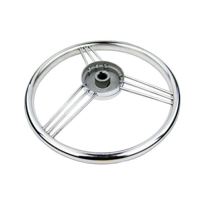 Stainless Steel Marine Steering Wheel, Universal for Yacht Speedboat Hydraulic & Mechanical Helm System, Boat Hardware Accessori
