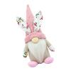 Festival Handmade Rabbit Bunnies Gnomes Dwarf Elf Plush Dolls Easters Decoration for Tabletop and Book Shelf Display
