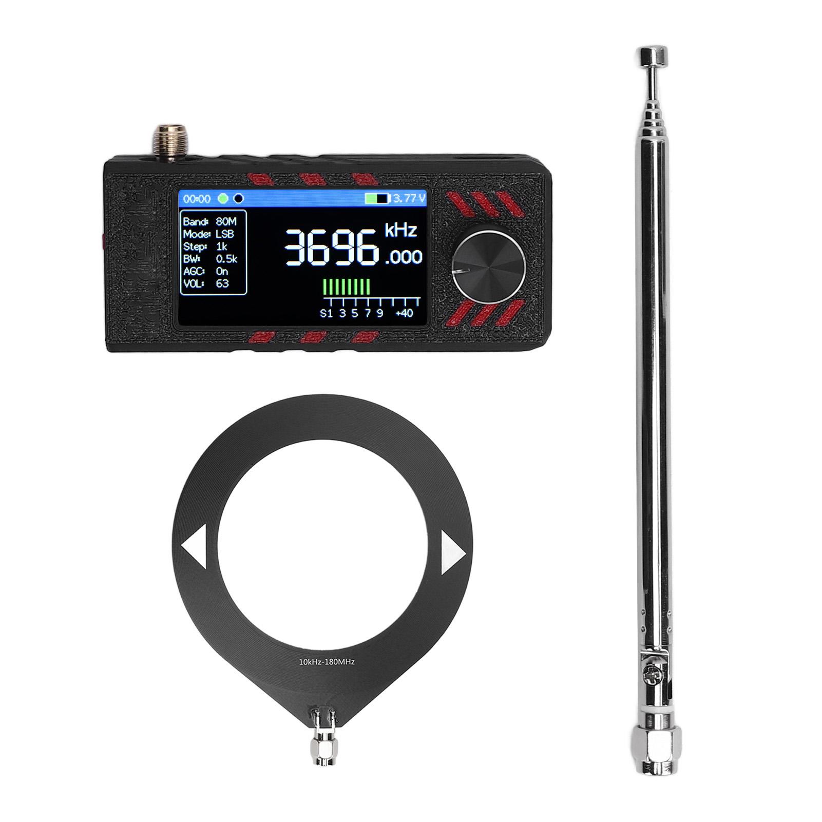 

SI4732 DSP-приемник 1,9-дюймовый цветной экран LSB USB AM FM-режим Карманный приемник с 10 кГц-180 МГц