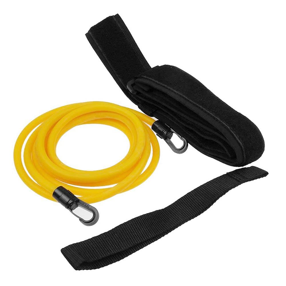 Swimming Training Belt Stationary Swim Training Leash Cord Swim Resistance Tether Band