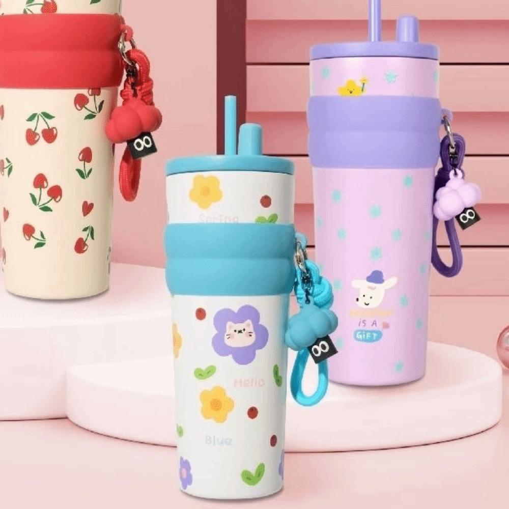 700ml Vacuum Cup Leak-Proof Thermos Water Bottle Stainless Steel Insulation Cup  Outdoor Activities