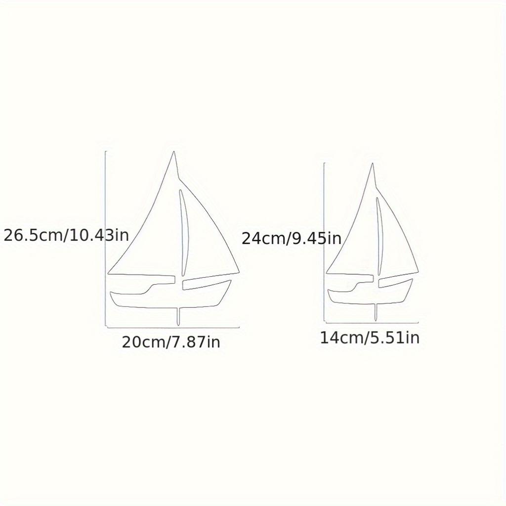 Ornamentos de Jardim de Velheiro de Metal, 2 Peças de Decorações de Jardim 3D, Navio Vintage Marrom Enferrujado, Perfeito para Decorações Externas com Tema Oceânico