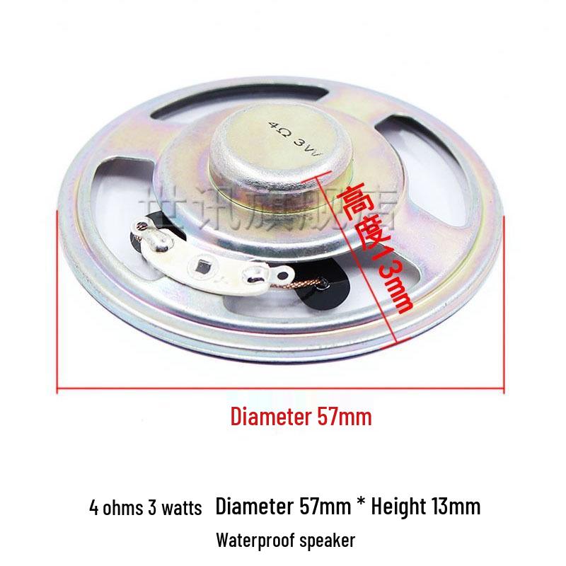 2-Inch Round 3W/5-10W 4 Ohm Speaker for Toys (35-67mm)