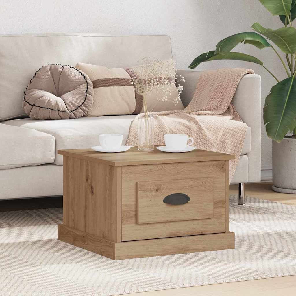 Artisan Oak Coffee Table 50 x 50 x 35 cm Particleboard