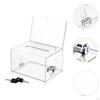 Business Card Collection Box Acrylic Donation Case Collecting Opinion Multipurpose Storage Organizer