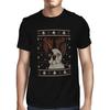 1Tee Mens Christmas Pug Wearing Reindeer Antlers  T-Shirt