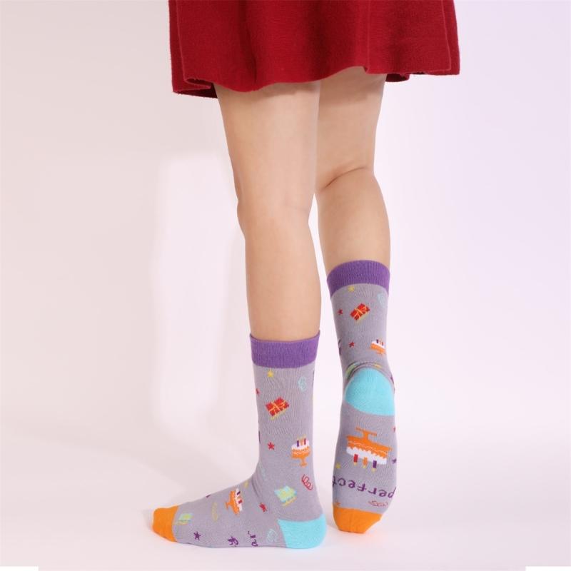 1 Pair Funny Socks Novelty Pattern Cotton Socks Colourful Casual Socks Gifts Men Women High Ankle Socks Bicycles Socks