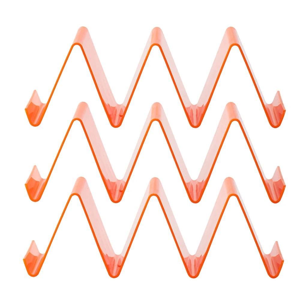 3Pcs Taco Holder Mexican Pizza Roll Shelf Burrito Potato Chips Rack Shells Taco Rack Colorful Tableware Pancake Stand