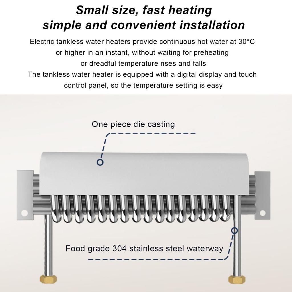 Domestic   Water Heater 3000W Intelligent   Frequency Constant Temperature Water Heater for Kitchen Toilet Shower