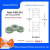 6mm Inner Bore PU-Coated Silent Guide Roller Pulley Bearing (696/606/626)