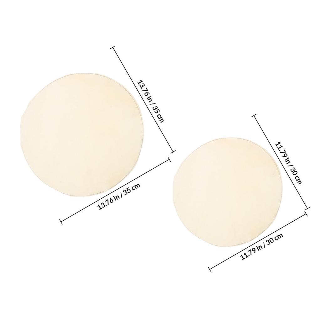 2Pcs Processed Goatskin Drum Skin Replacement for Djembe Conga African Drums Hand Percussion Instruments Long-Lasting Sound