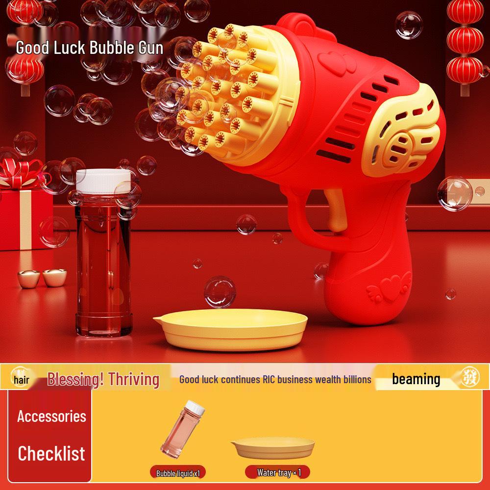 Hot-Selling Automatic Luminous Gatling Bubble Gun - Perfect Toy for Kids