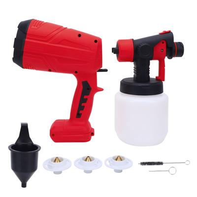 Electric Spray Gun 800ML 200W Cordless Paint Sprayer with 4 Nozzles for B4 Battery House Furniture