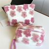 Cute Sweet Plush Makeup Bag Large Capacity Soft Storage Bag Large Clutch Portable Travel Cosmetic Toiletry Bags For Girls Gift