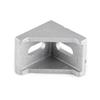 10pcs 2 Hole Aluminum Corner Bracket Durable Right Angle Bracket  For Standard 8mm Slot