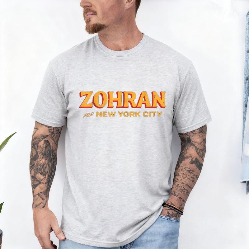 Zohran Mamdani for NYC Mayor Merchsupport 2025 Zohran Mamdani Cotton TShirt Crew Neck Short Sleeve Streetwear graphic t shirts