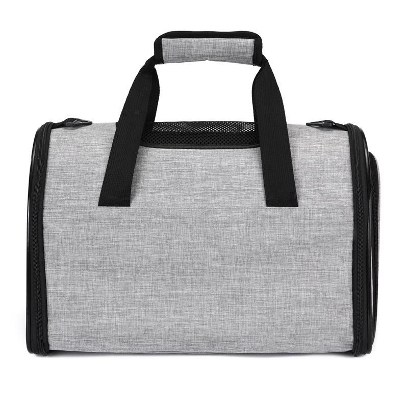 Outdoor Portable Folding Pet Travel Bag with Steel Wire Frame for Dogs and Cats