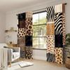 Wild animal leopard and zebra print curtains are suitable for home decoration in bedrooms and living rooms