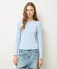 Nyuluki Dot Eyelet T-Shirt _Light Blue