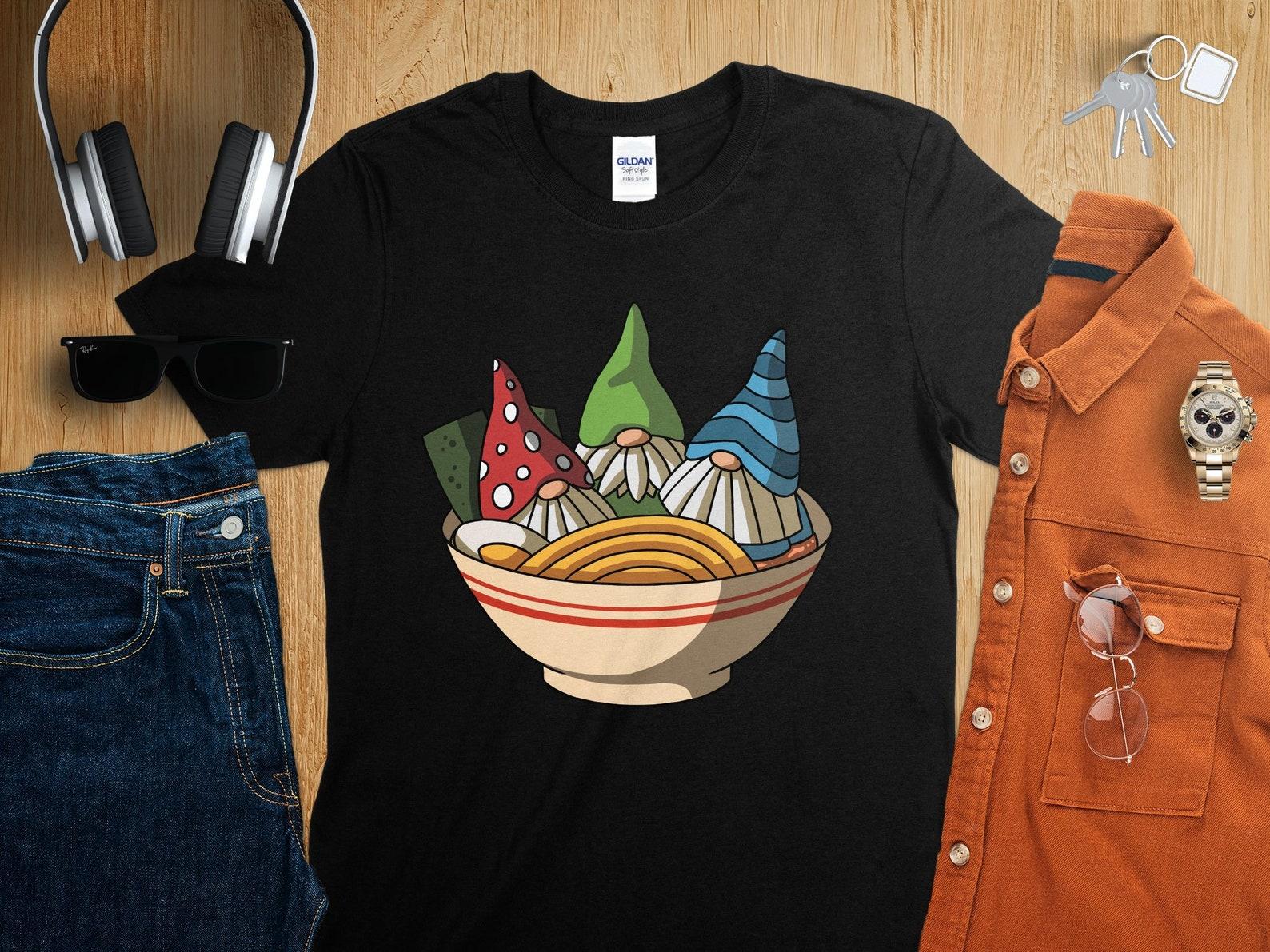 Kawaii Anime Gnomes Asian Noodles Japanese Ramen Shirt, Anime Shirt, Ramen T-Shirt, Japan Art 3XL