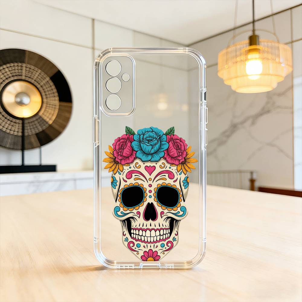 

M-Mexican Catrina S-Skull Phone Case For SamsungA10,12,20,21S,30,31,40,50,51,52,70,71 Transparent Cover Samsung a30 a20