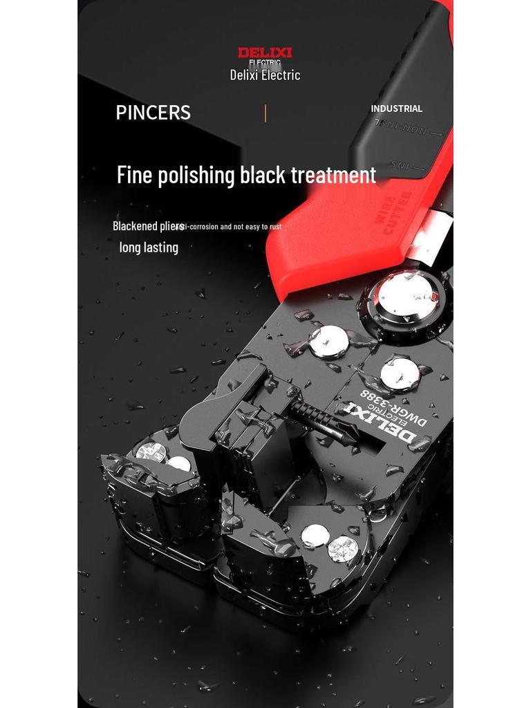 Electrician's Universal Automatic Wire Stripping and Crimping Tool