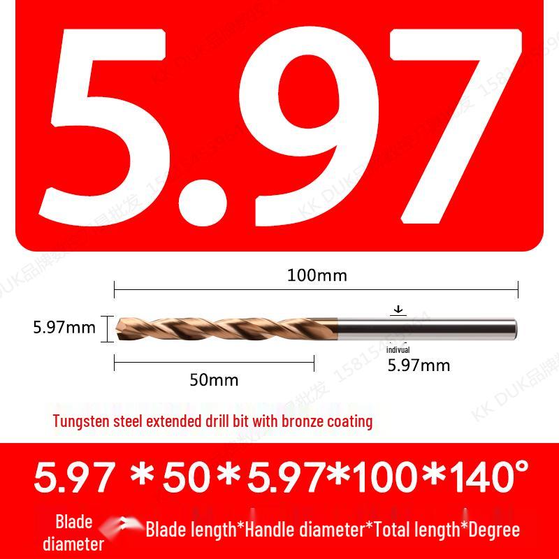 Straight Shank Solid Carbide Drill Bit Set (5.91–5.99mm)