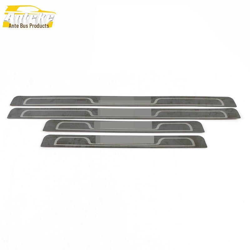 Tayron Stainless Steel Welcome Pedal Trim for 18 Models: Sill Strip Bright Decal Car Accessory