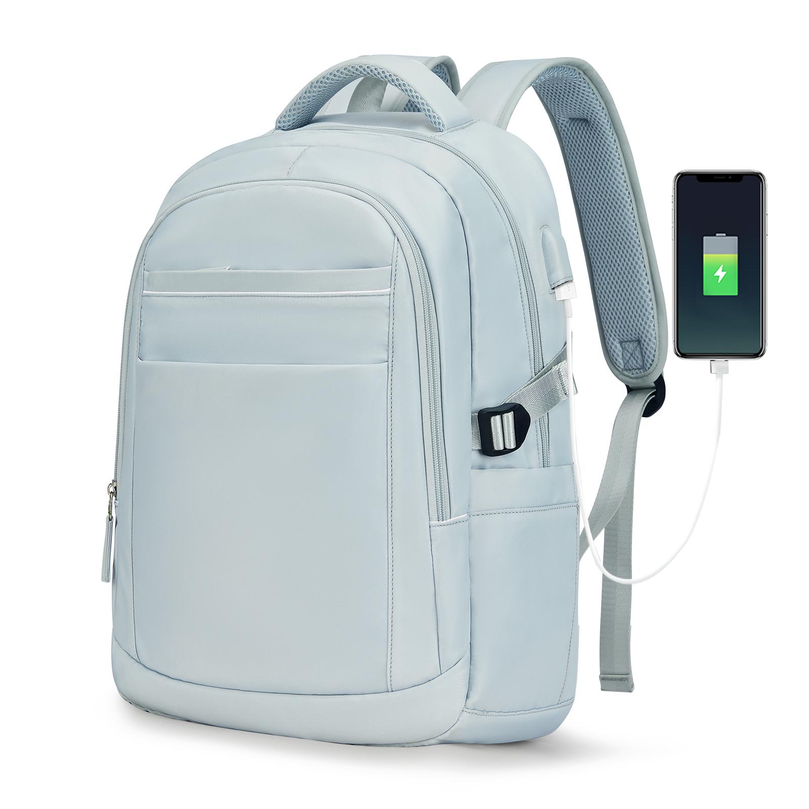 

Fashion Teenager School Backpack For Boys Waterproof Student Bookbag School Bag Girls Nylon Laptop Travel Casual Canvas Backpack светло-синий