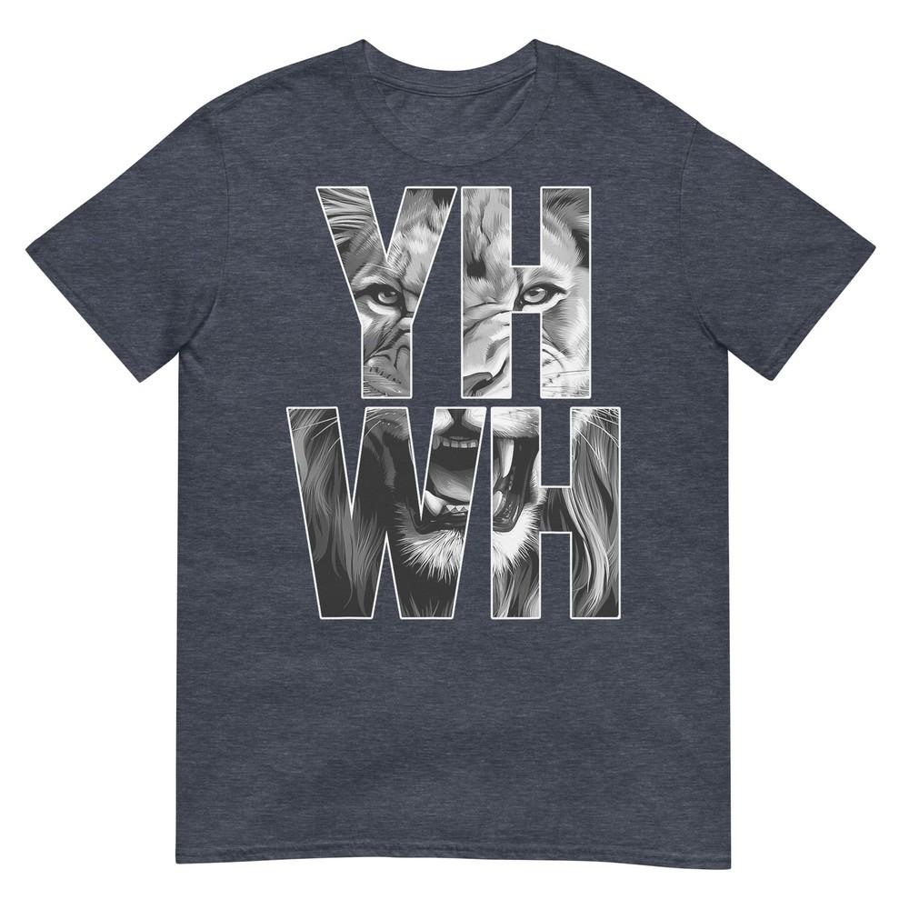 Yhwh Lion Of Judah Yahweh In Hebrew Jesus Christian Tshirt