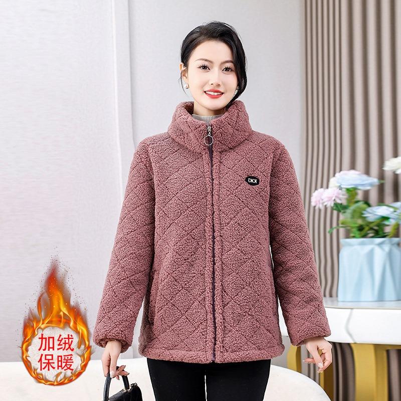 

Куртка на пеллетах зима новая зимняя стеганая куртка стеганая куртка с начесом и утолщенная теплая стеганая куртка женская 5XL [recommended 150-80kg]