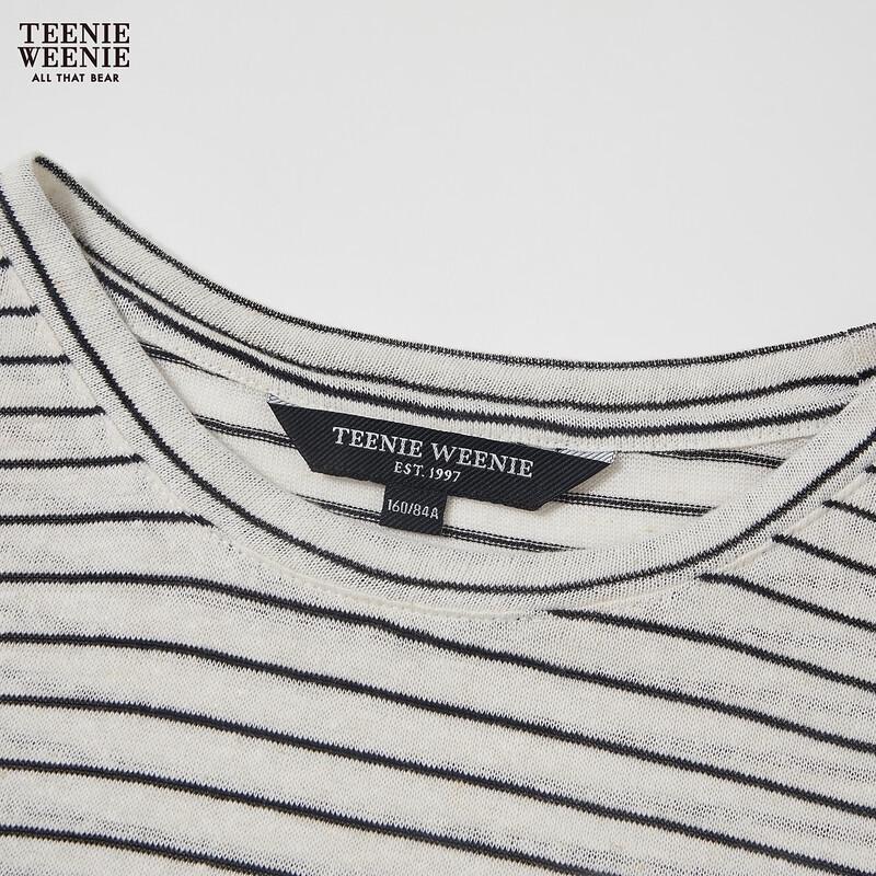 Teenie Weenie Women's Striped Bear T-Shirt