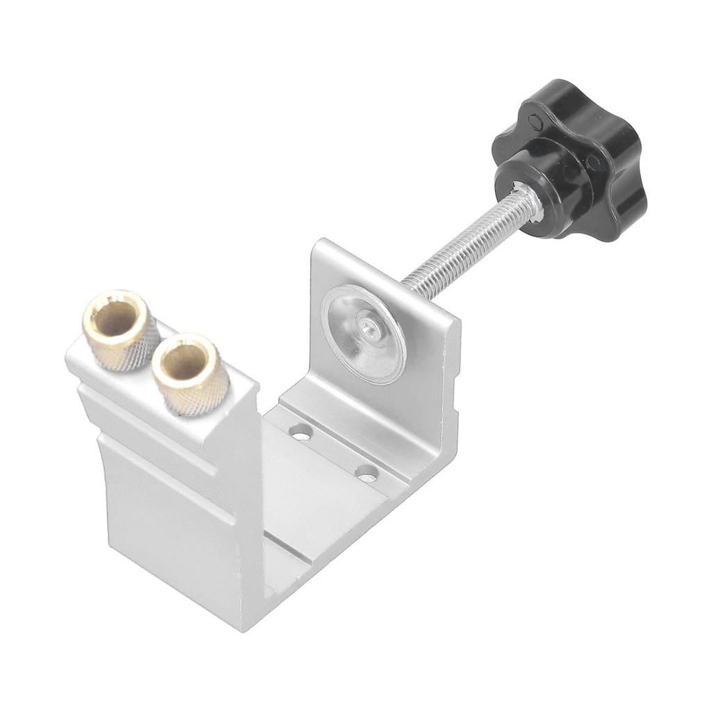 15 Degrees  Oblique Hole Locator Positioner Woodworking Hole Jig Dowel Drill Kit Carpentry AccessorySilver
